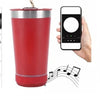 VASO CERVECERO CON BOCINA BLUETOOTH C-20 ROJO