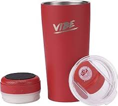 VASO CERVECERO CON BOCINA BLUETOOTH C-20 ROJO